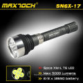 Maxtoch SN6X-17 5 * Cree LED 5000lm 2/3 * 18650 Akku helle Taschenlampen Militär